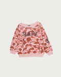 1ST CAMO MULTI LOGO STUD DROP SHOULDER SWEATSHIRT LADIES
