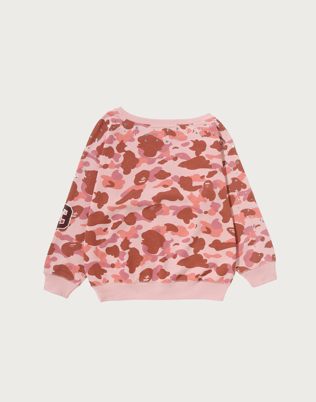 1ST CAMO MULTI LOGO STUD DROP SHOULDER SWEATSHIRT LADIES