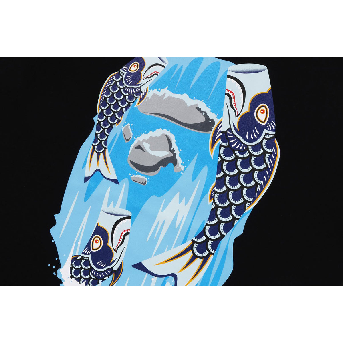 KOINOBORI WATERFALL APE HEAD TEE MENS