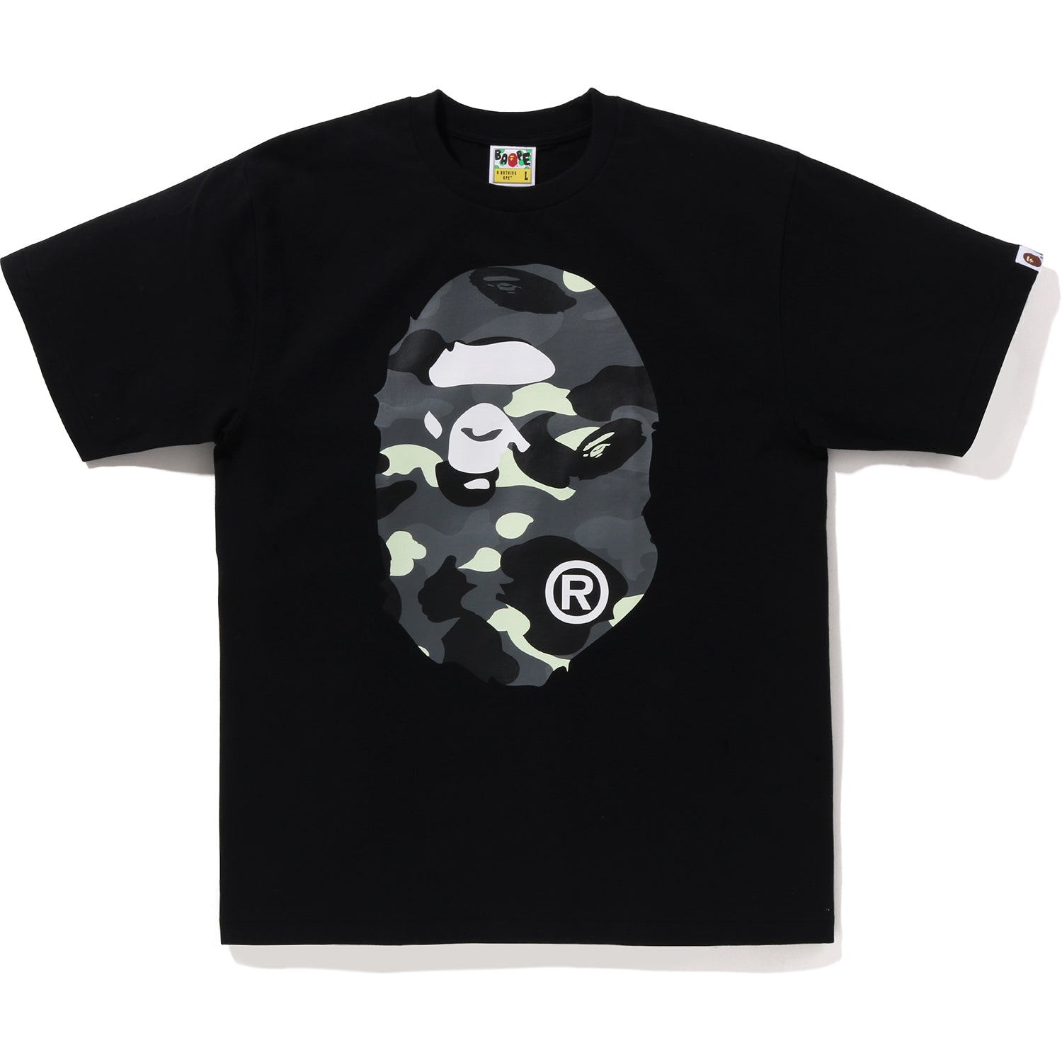 東大MCM × BAPE® CAMO APE HEAD TEE Black Tシャツ/カットソー(半袖/袖なし)