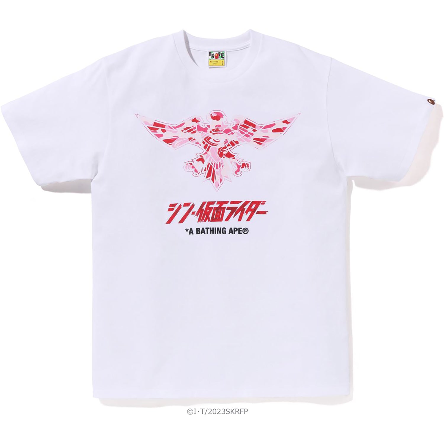 BAPE X SHIN KAMEN RIDER SHOCKER EMBLEM TEE MENS – us.bape.com