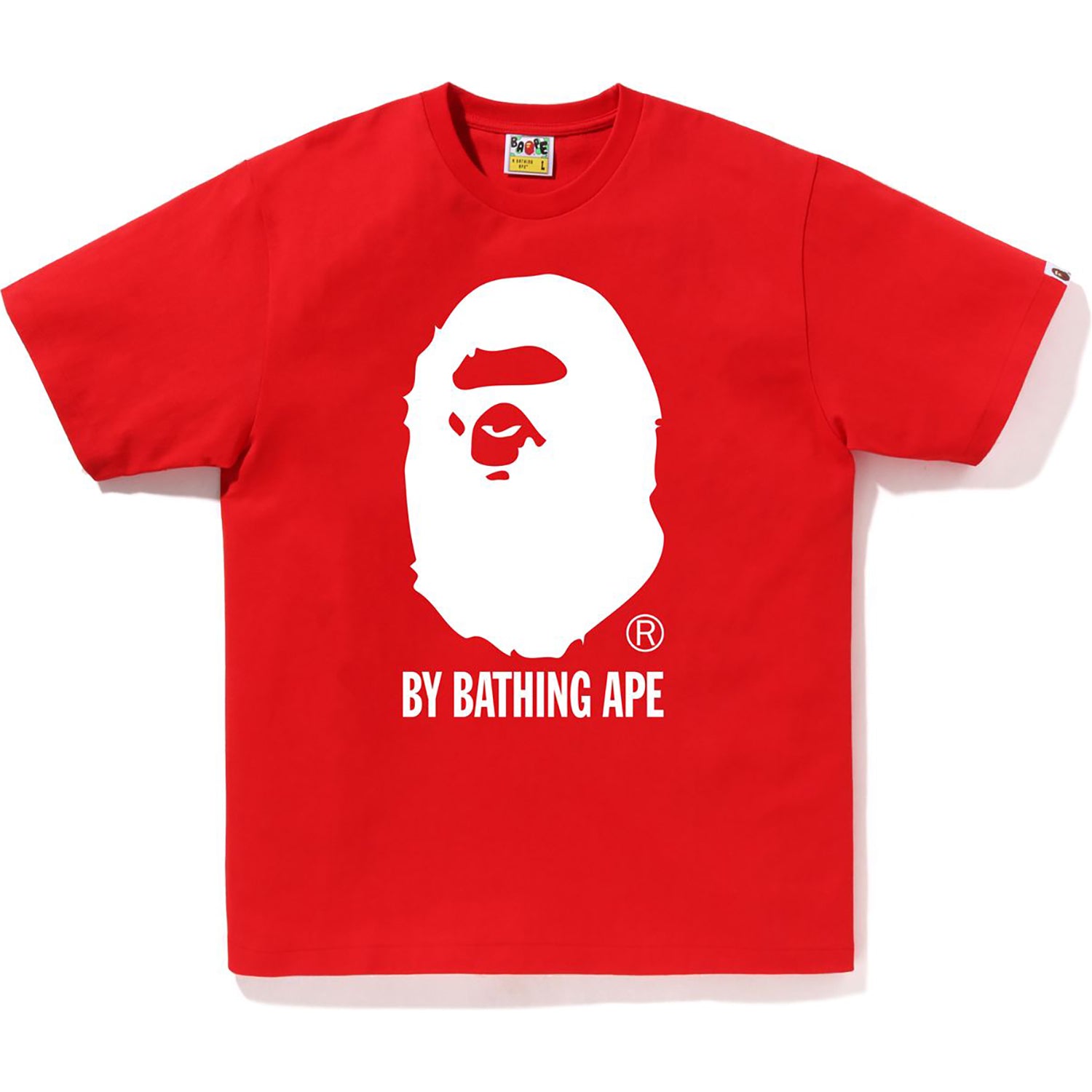 本物保証人気SALEBAPE ロンT 赤 XL Tシャツ/カットソー(七分/長袖)