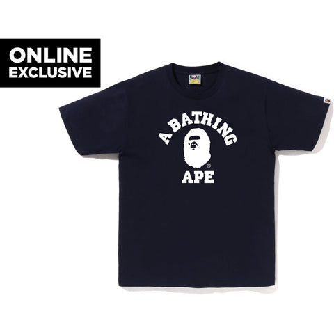 BICOLOR COLLEGE TEE BAPEC MENS | us.bape.com