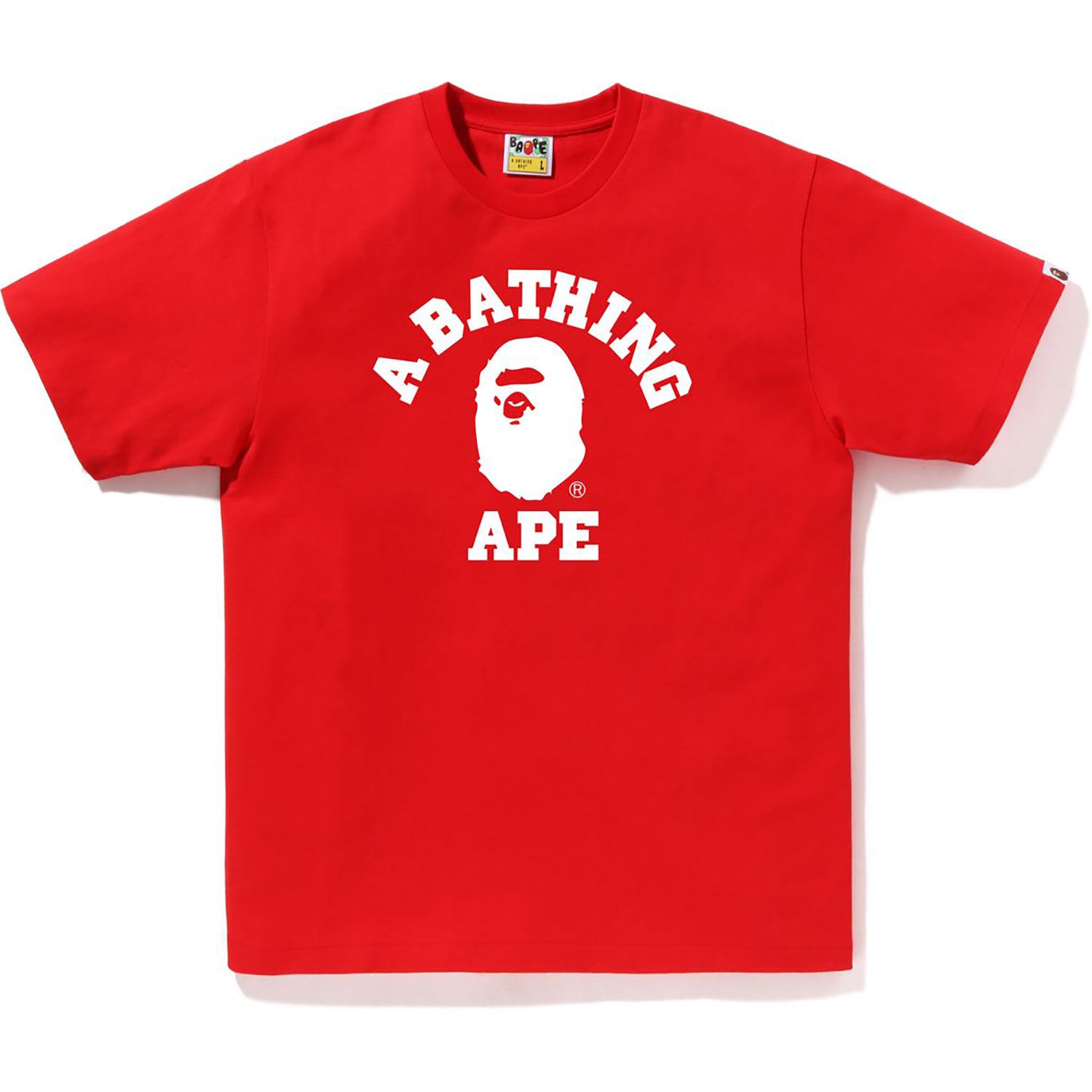 BICOLOR COLLEGE TEE BAPEC MENS – us.bape.com