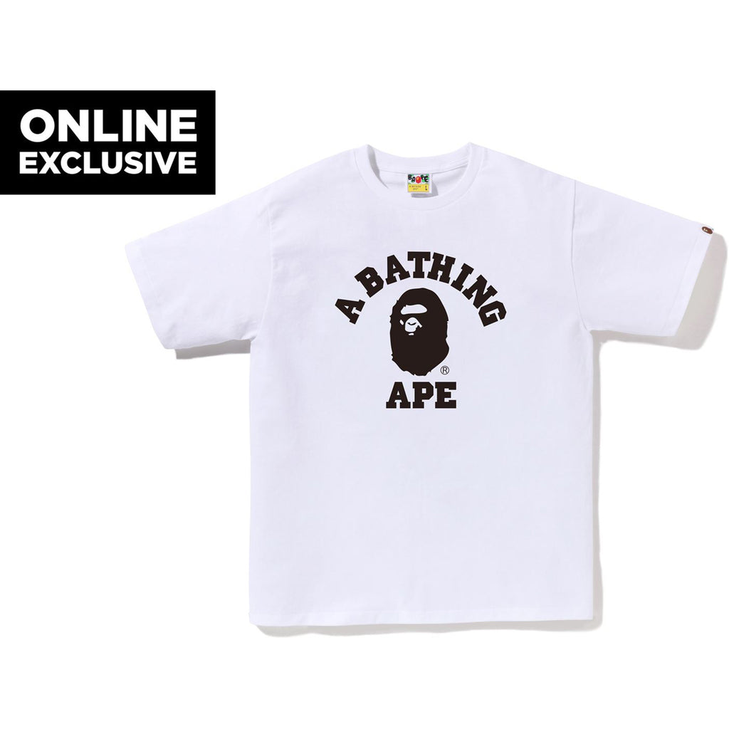 BICOLOR COLLEGE TEE BAPEC MENS | us.bape.com