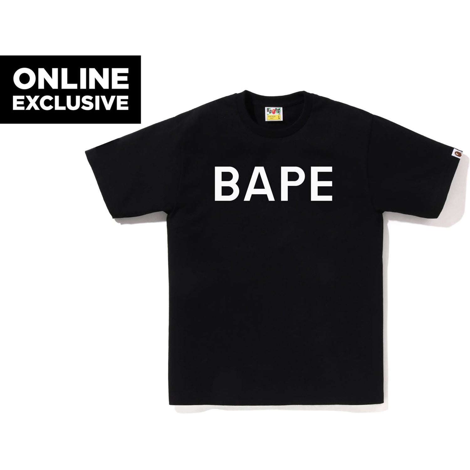 BAPE Online Exclusive College Tee Black