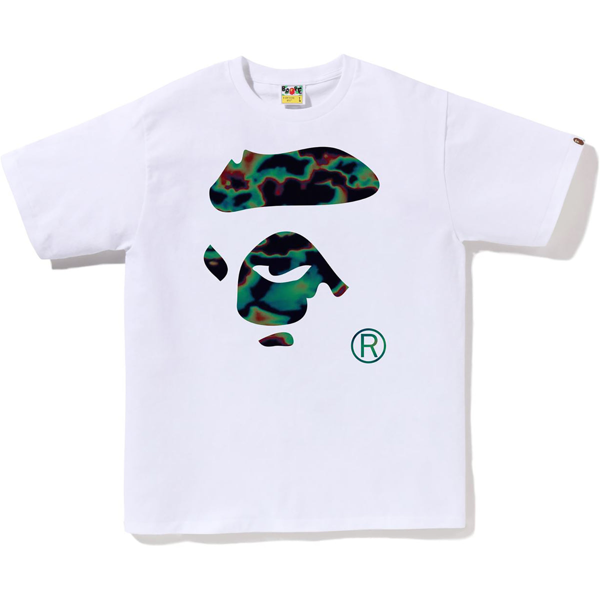 BAPE THERMOGRAPHY APE FACE TEE MENS