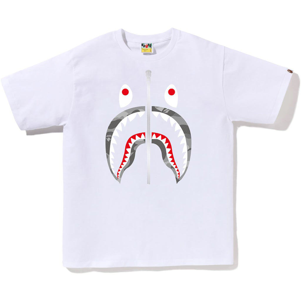 HONEYCOMB CAMO SHARK TEE MENS | us.bape.com