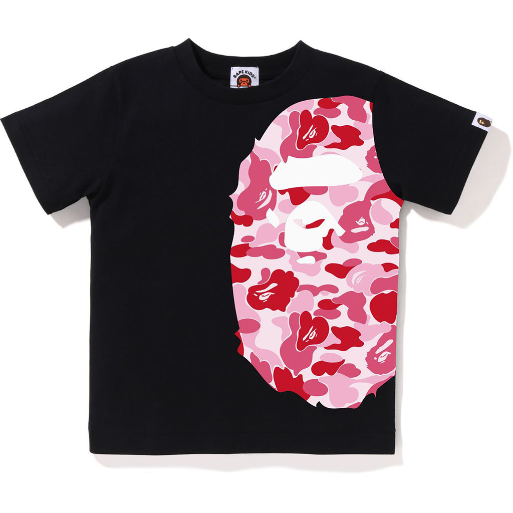 ABC CAMO SIDE BIG APE HEAD TEE KIDS | us.bape.com