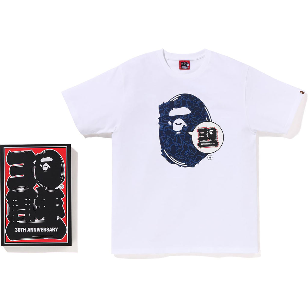 BAPE® 30TH ANNIV. APE HEAD TEE MENS | us.bape.com