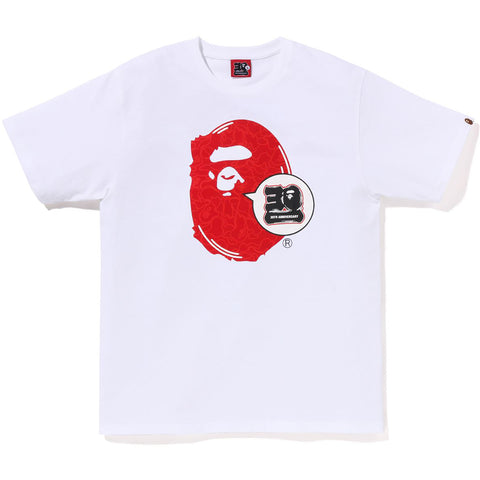 BAPE® 30TH ANNIV. APE HEAD TEE MENS | us.bape.com