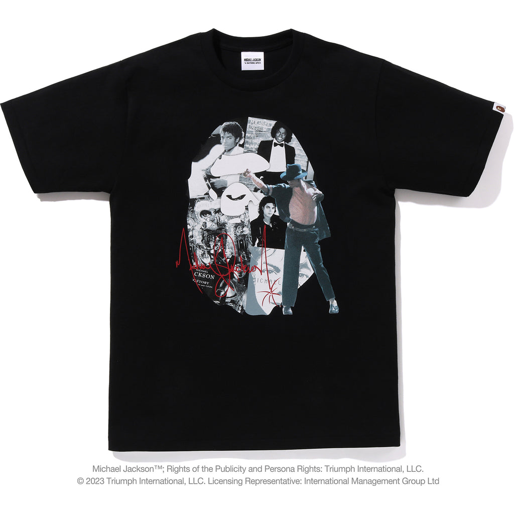 BAPE X MICHAEL JACKSON ALBUM JACKET APE HEAD TEE MENS