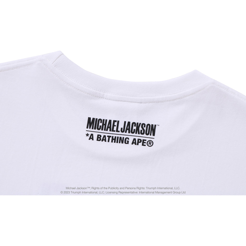 BAPE X MICHAEL JACKSON ALBUM JACKET APE HEAD TEE MENS | us.bape.com