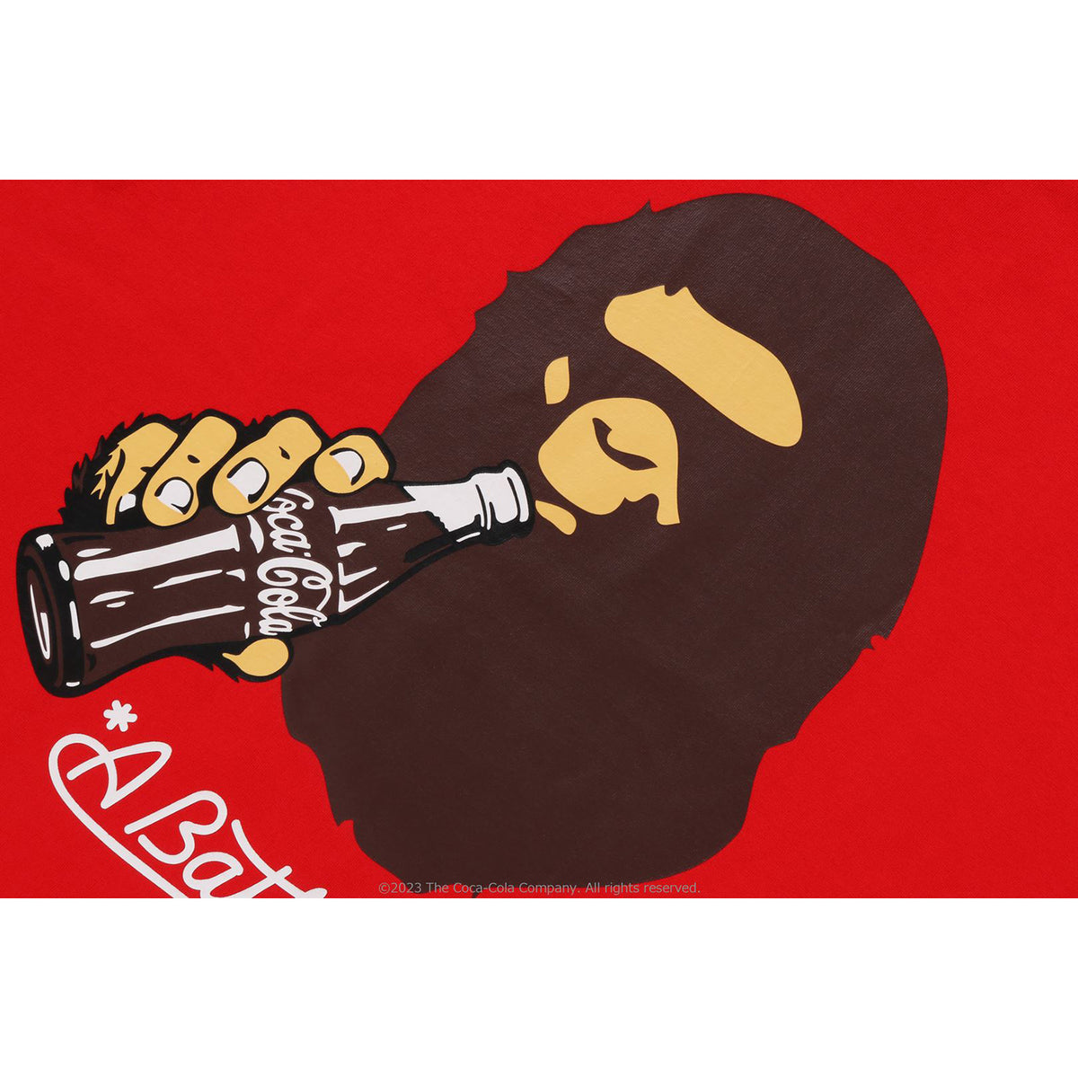BAPE X COCA-COLA APE HEAD TEE MENS