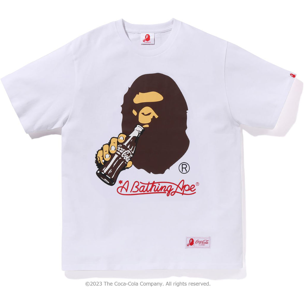 BAPE X COCA-COLA APE HEAD TEE MENS