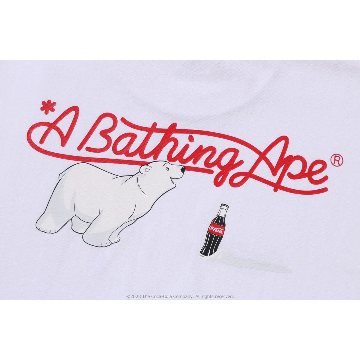 BAPE X COCA-COLA POLAR BEAR TEE MENS