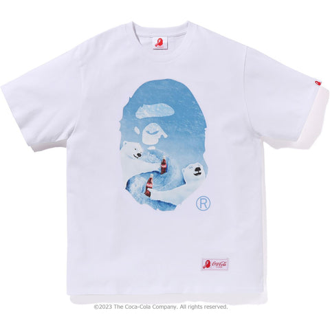 BAPE X COCA-COLA PHOTO APE HEAD TEE MENS