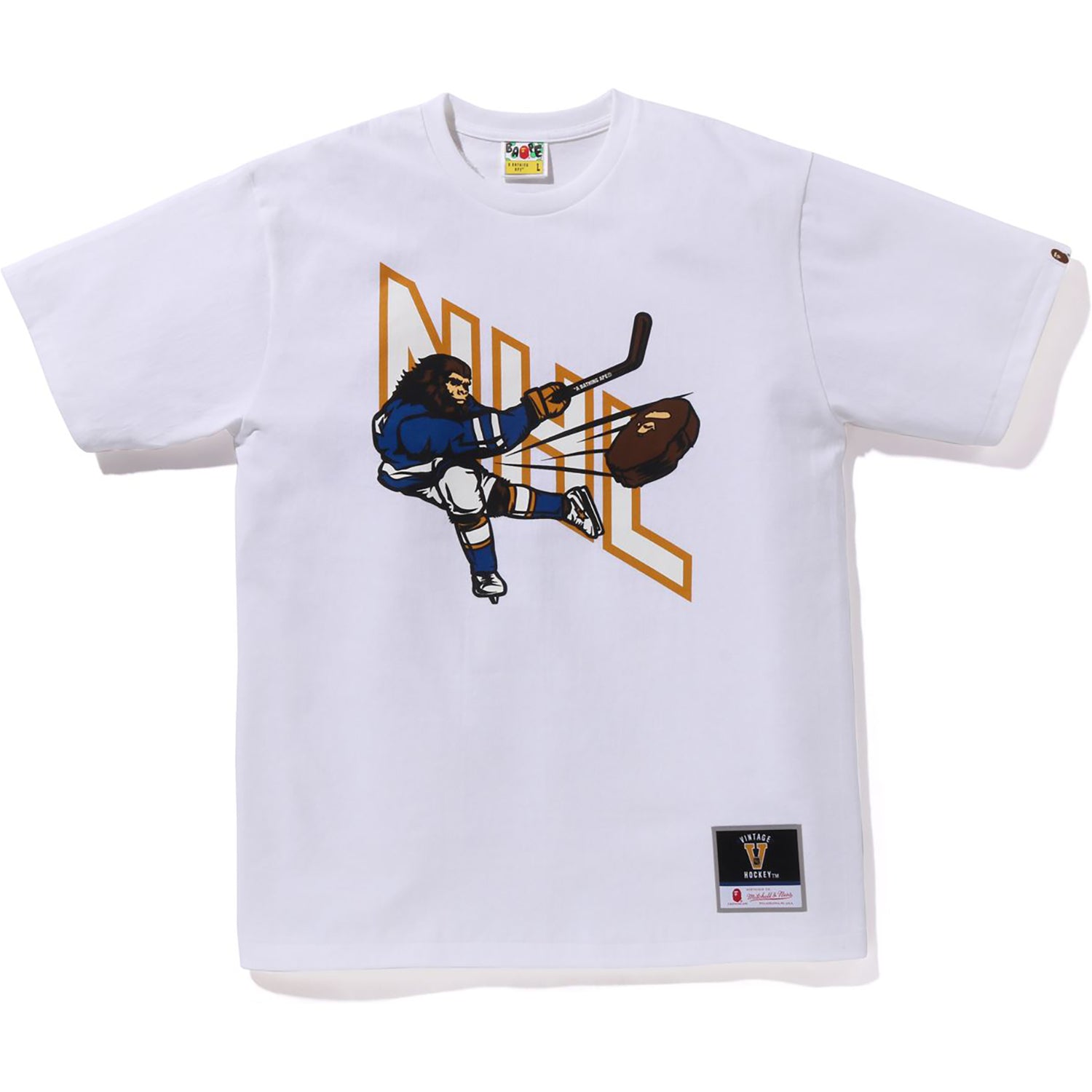 BAPE X MITCHELL & NESS NHL HOCKEY GRAPHIC TEE MENS – us.bape.com