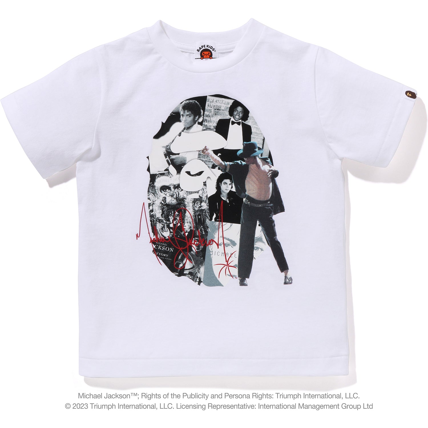 BAPE X MICHAEL JACKSON ALBUM JACKET APE HEAD TEE KIDS – us.bape.com