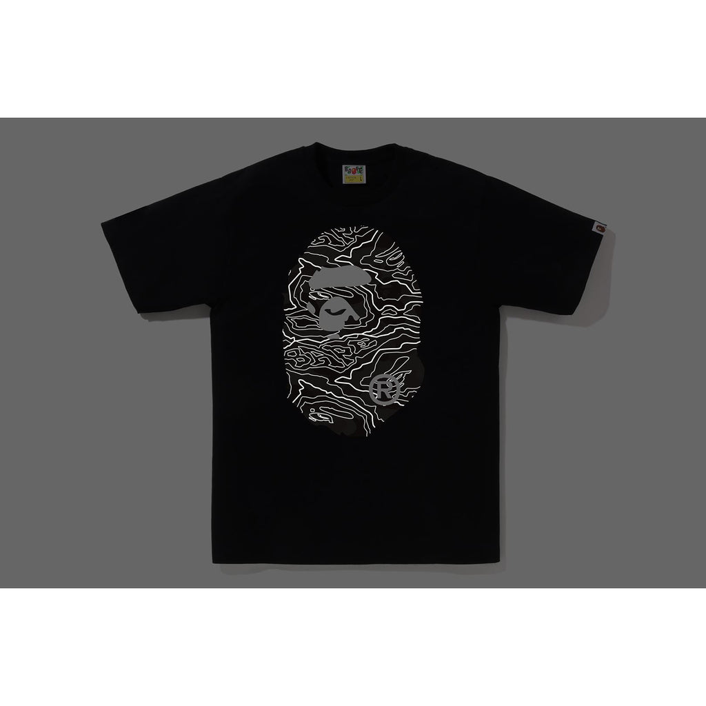 LAYERED LINE CAMO BIG APE HEAD TEE MENS