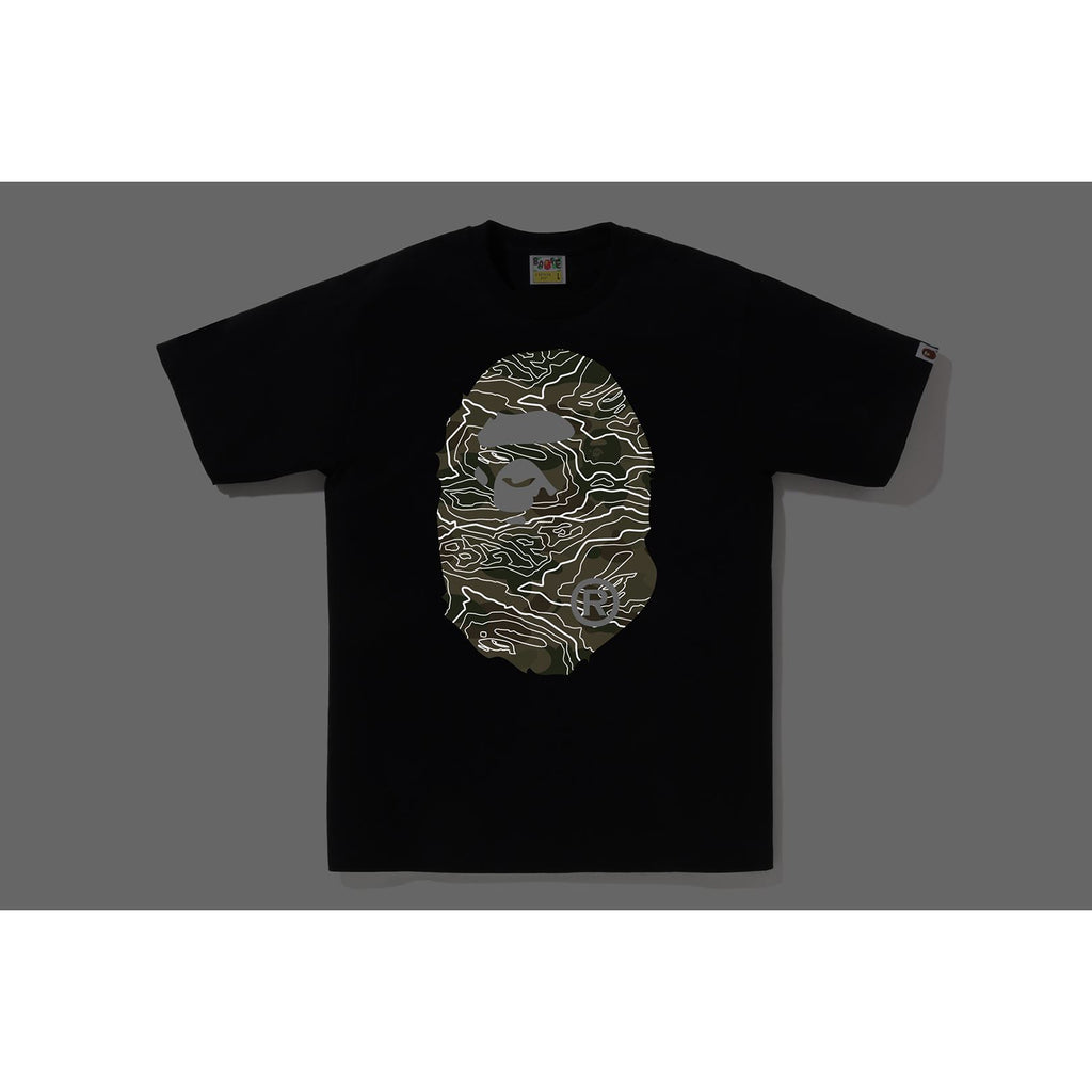 LAYERED LINE CAMO BIG APE HEAD TEE MENS