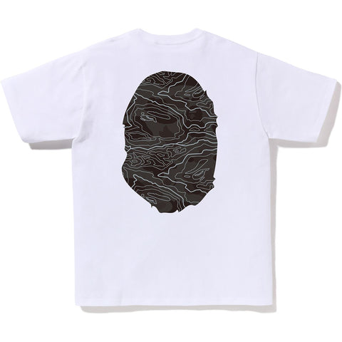 LAYERED LINE CAMO BIG APE HEAD TEE MENS