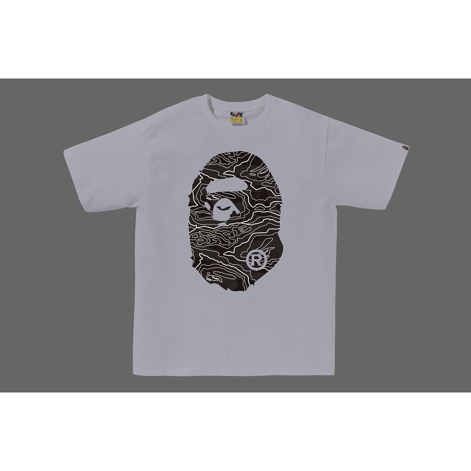 LAYERED LINE CAMO BIG APE HEAD TEE MENS – us.bape.com