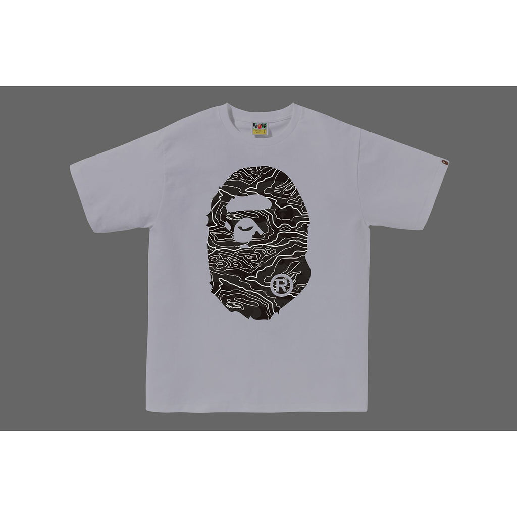 LAYERED LINE CAMO BIG APE HEAD TEE MENS