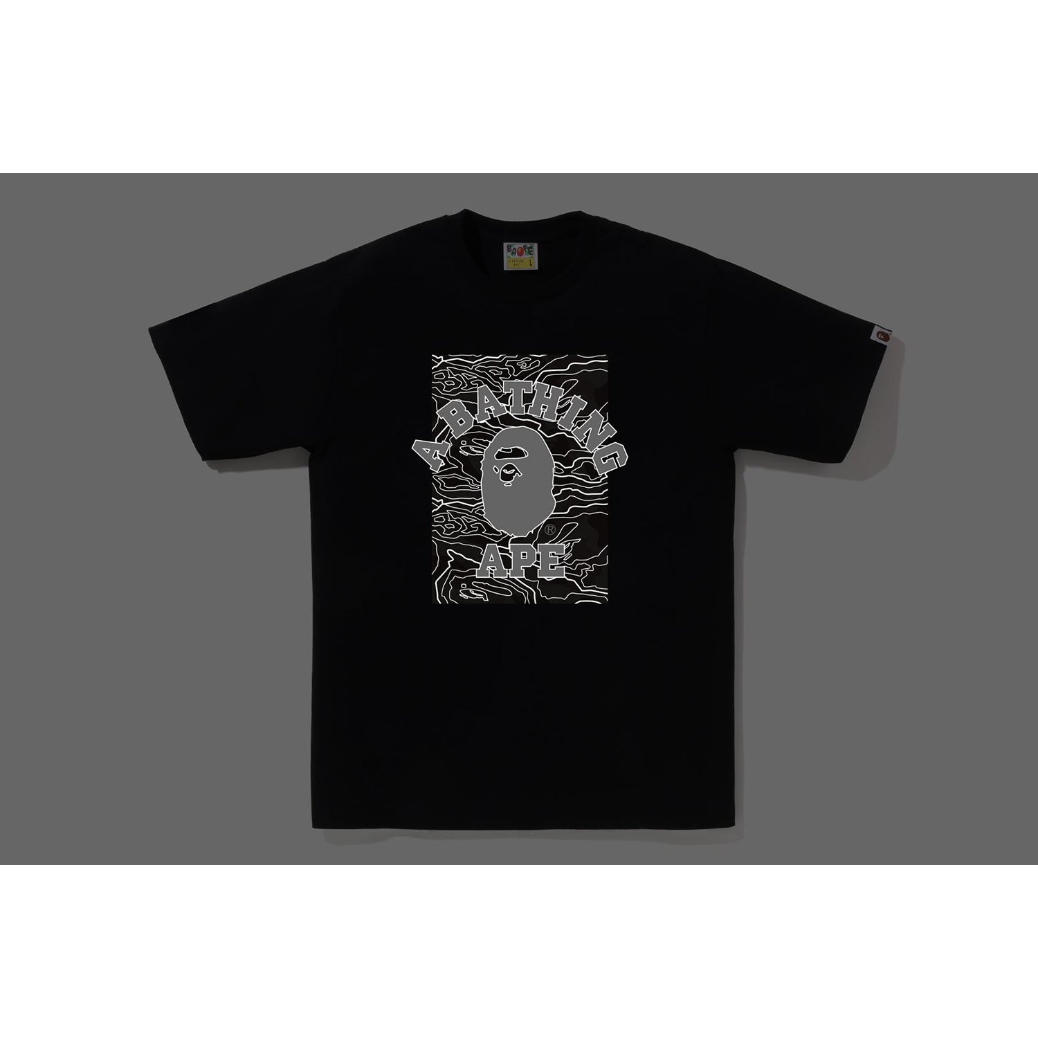 LAYERED LINE CAMO ON COLLEGE TEE MENS – us.bape.com