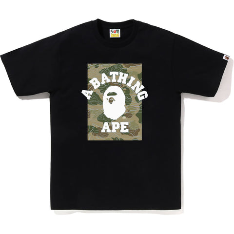 LAYERED LINE CAMO ON COLLEGE TEE MENS