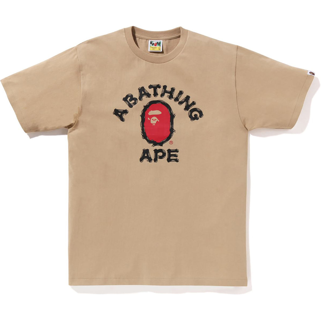 BRUSH COLLEGE TEE MENS | us.bape.com