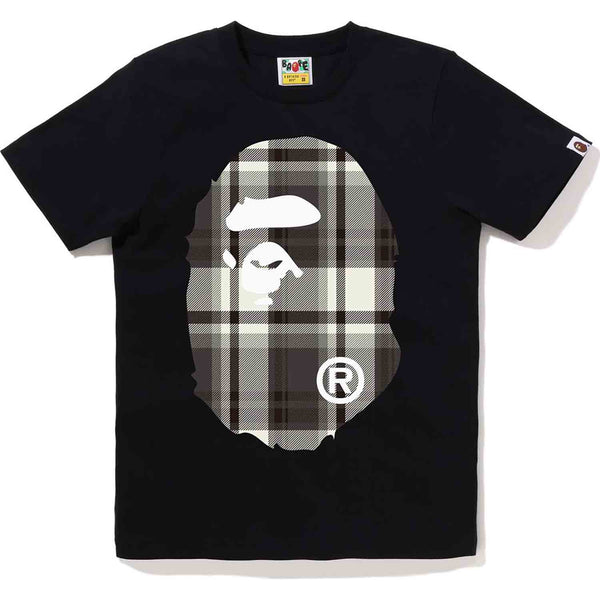 BAPE CHECK BIG APE HEAD TEE LADIES | us.bape.com