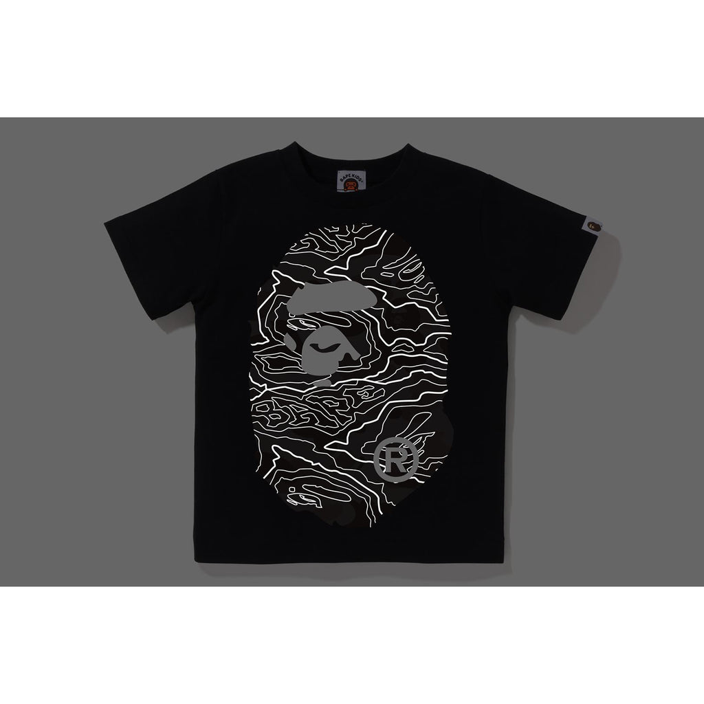 LAYERED LINE CAMO BIG APE HEAD TEE KIDS