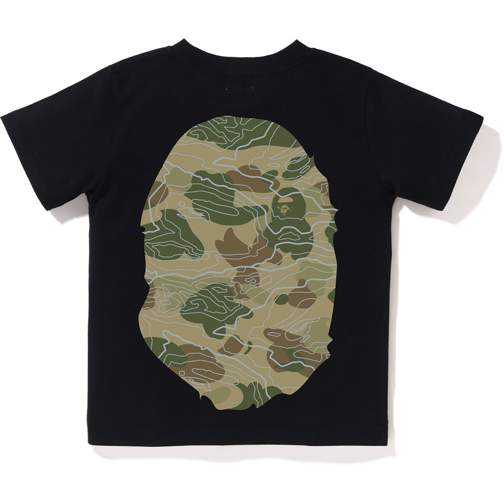 LAYERED LINE CAMO BIG APE HEAD TEE KIDS