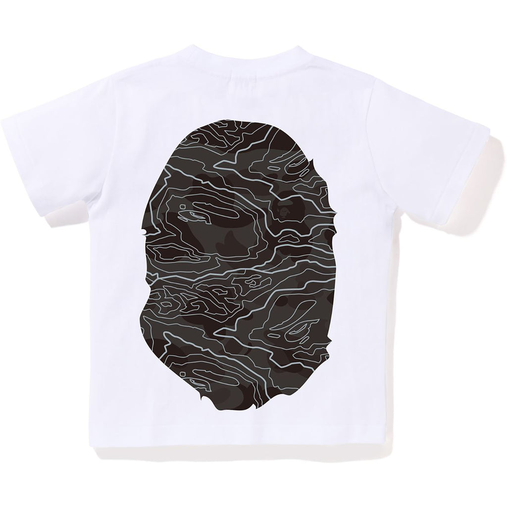 LAYERED LINE CAMO BIG APE HEAD TEE KIDS