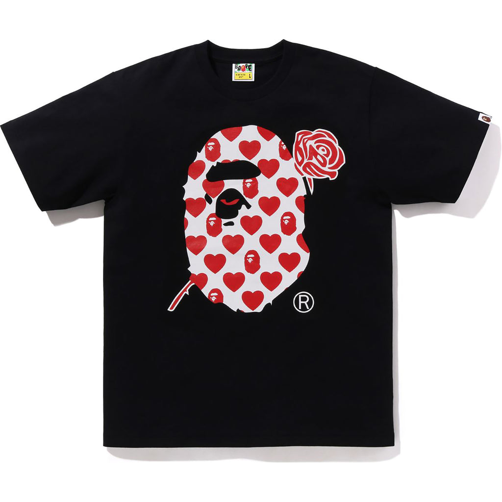 VALENTINE APE HEAD TEE MENS | us.bape.com