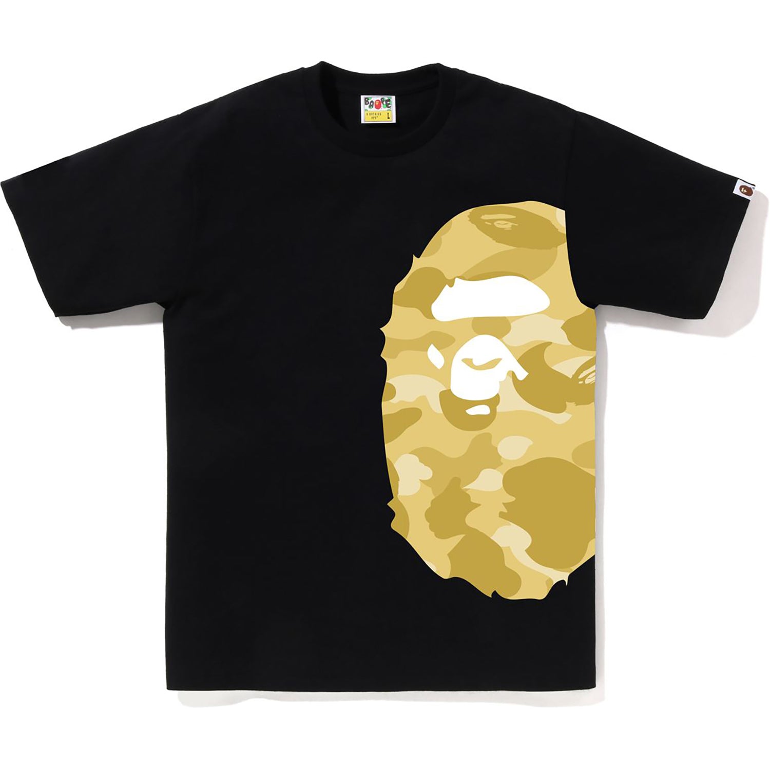 BAPE New Multi Camo Side Shark Relaxed Tee Black