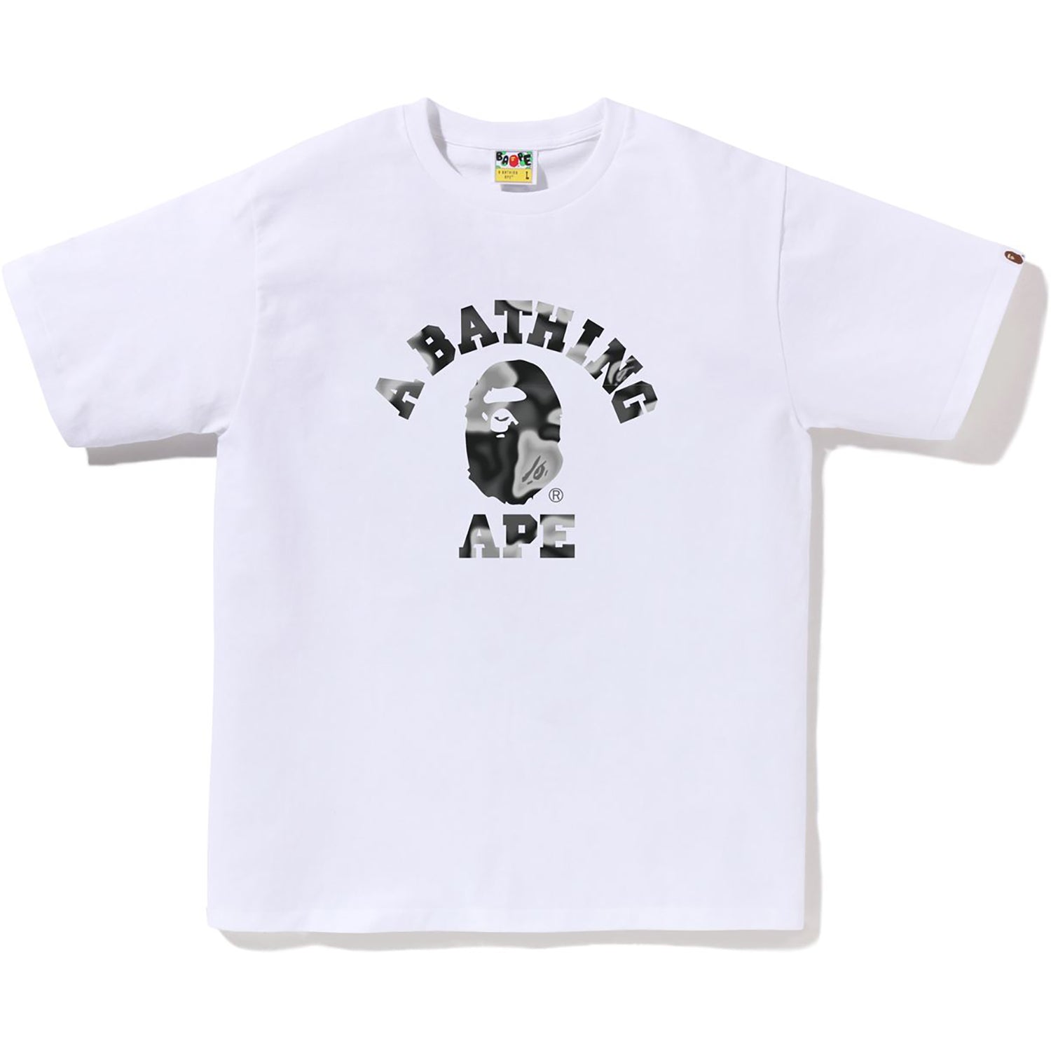 祝開店！大放出セール開催中 LIQUID CAMO COLLEGE TEE MENS – us.bape.com トップス