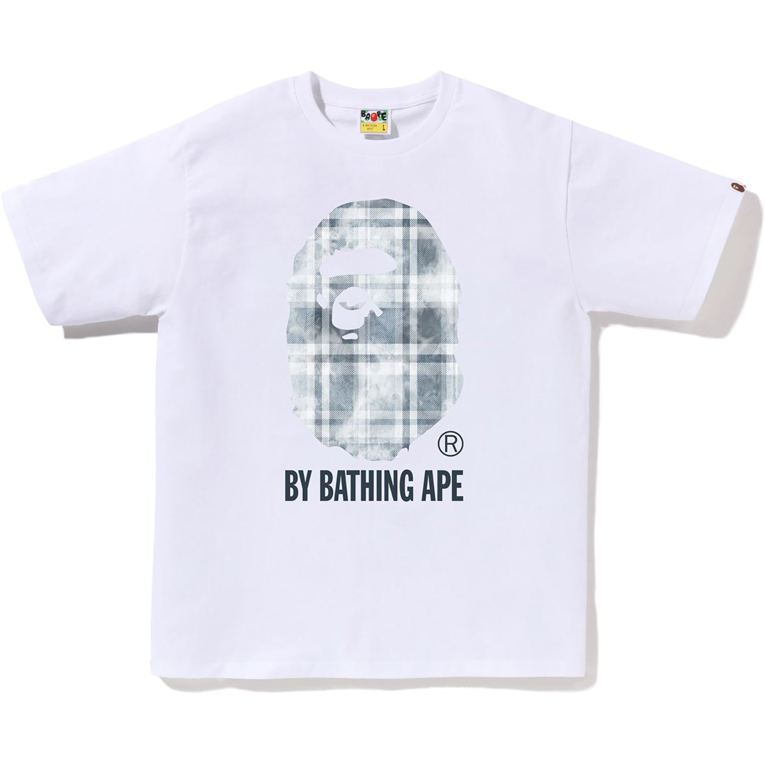 BAPE Bleached Check Zip Shirt Sax