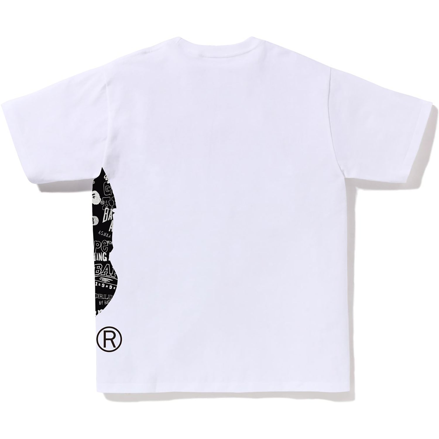 HAND DRAW PATTERN SIDE BIG APE HEAD TEE MENS