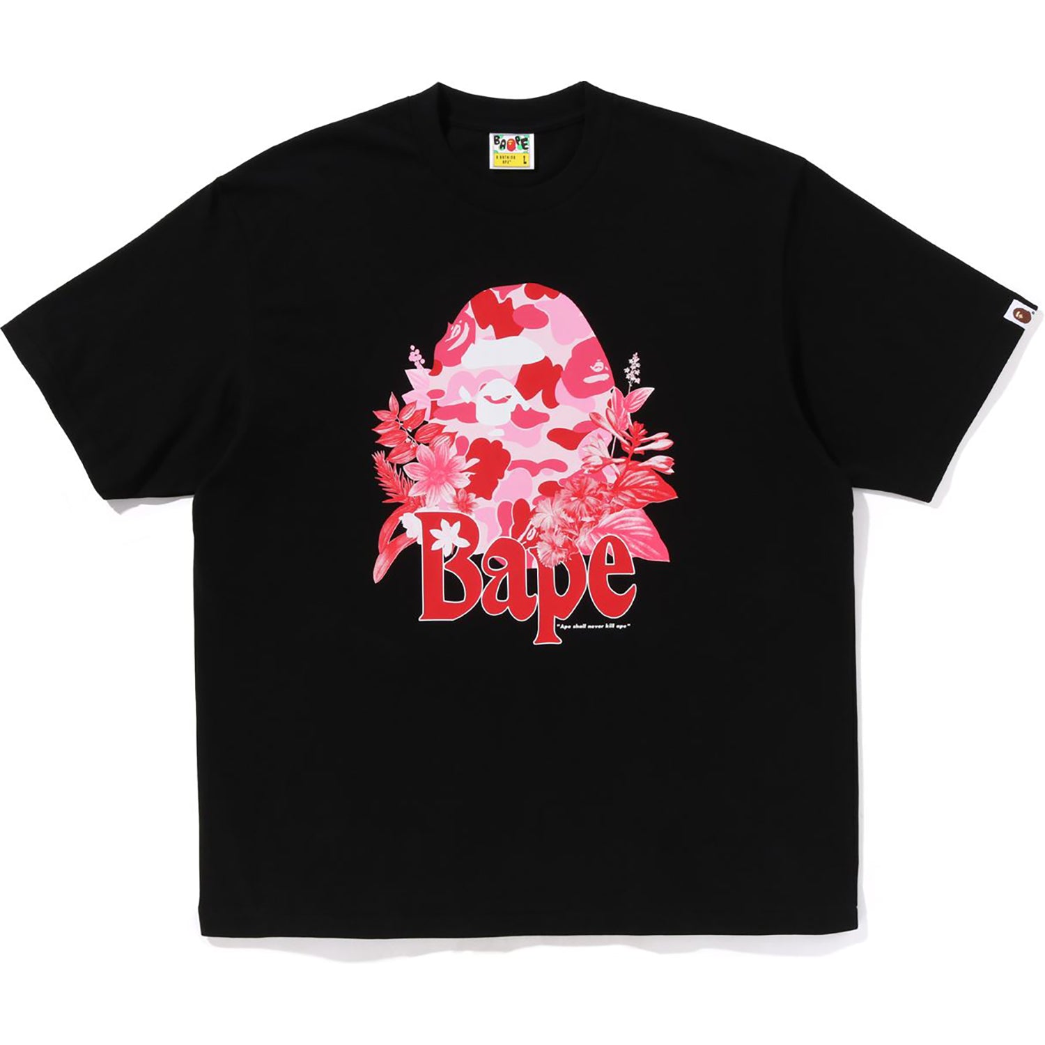 Bape Flora Big Ape Head Relaxed Fit Tee White