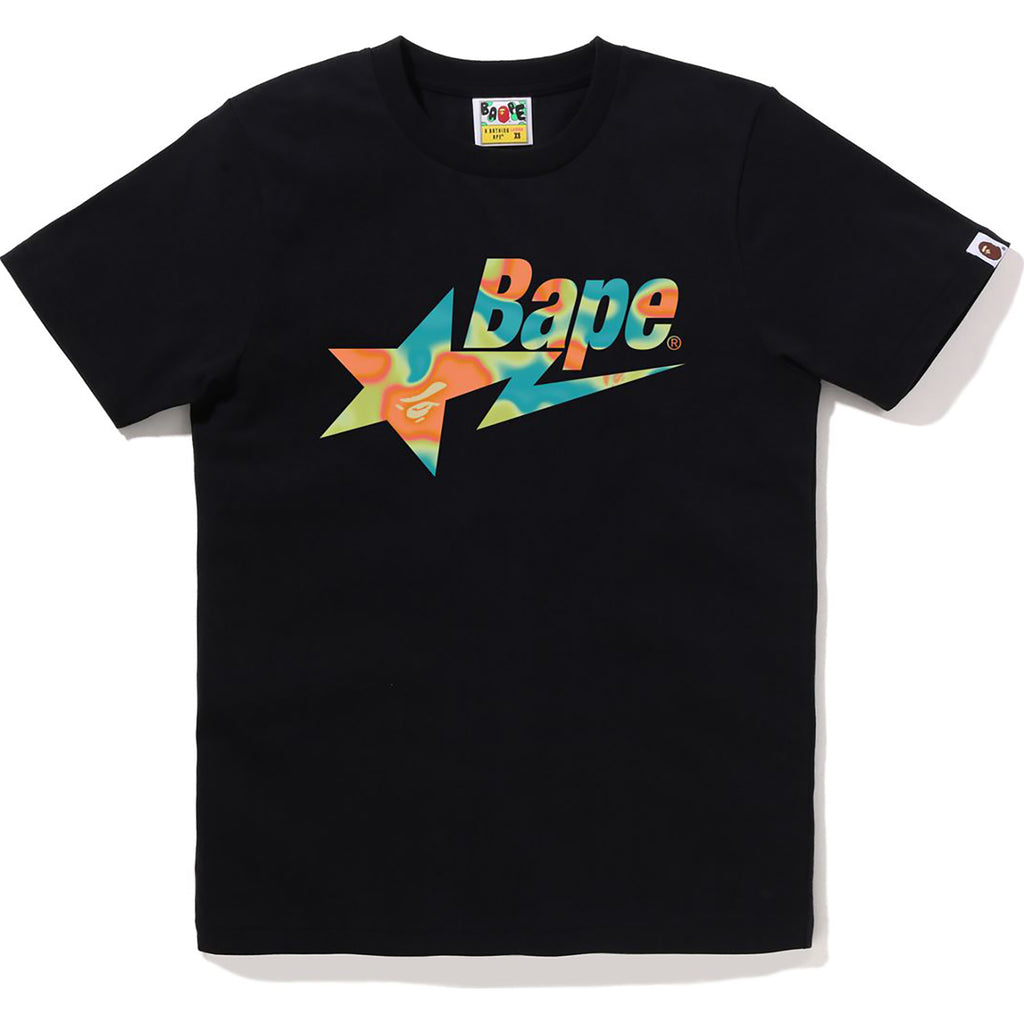 LIQUID CAMO BAPE STA LOGO TEE LADIES | us.bape.com