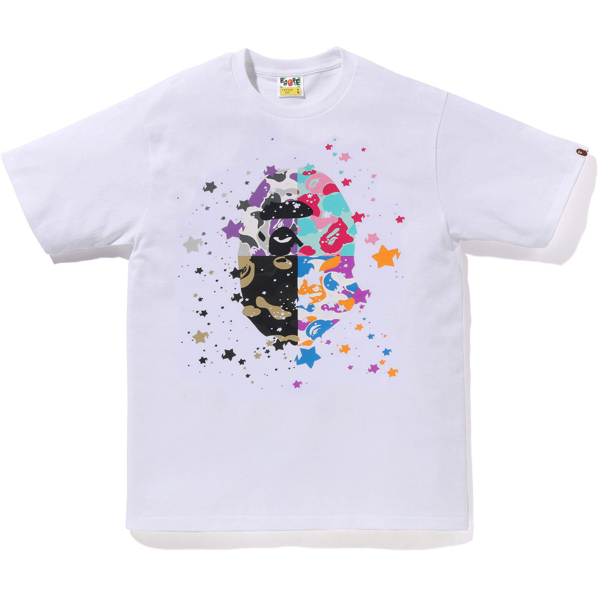 BAPE US APE HEAD STA TEE MENS