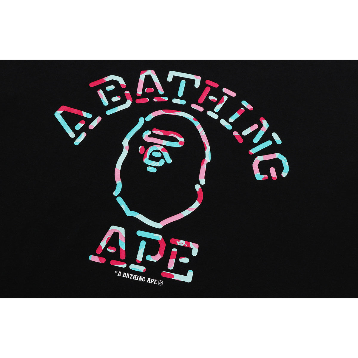 BAPE STORE MIAMI NEON SIGN COLLEGE TEE MENS