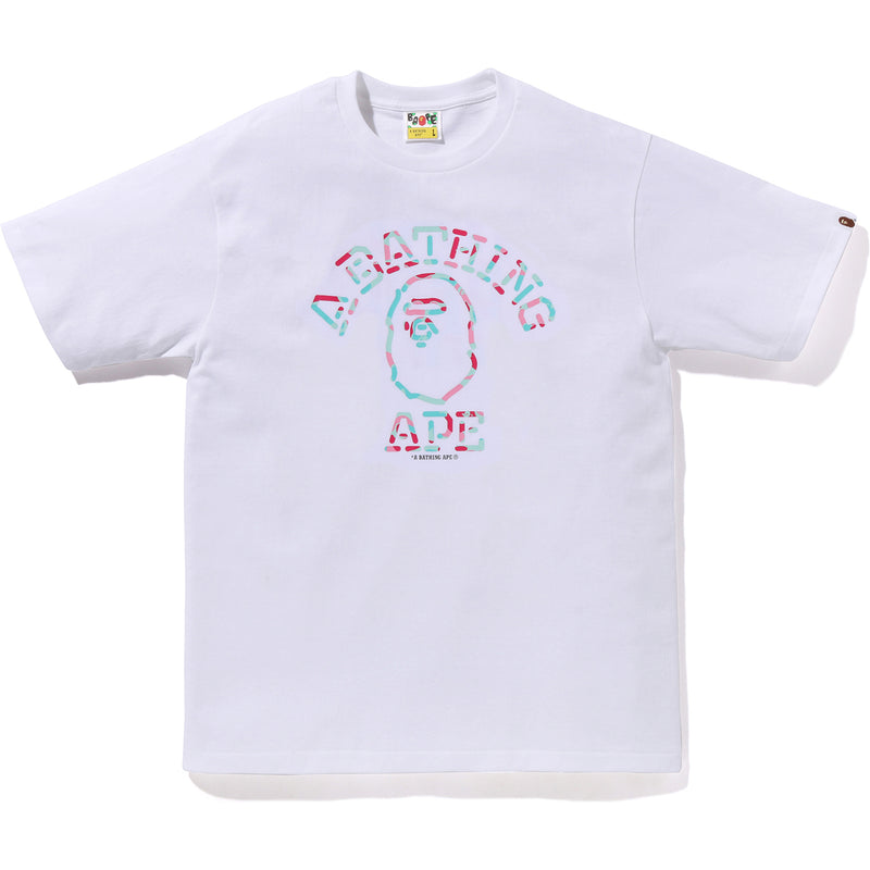 BAPE STORE MIAMI NEON SIGN COLLEGE TEE MENS