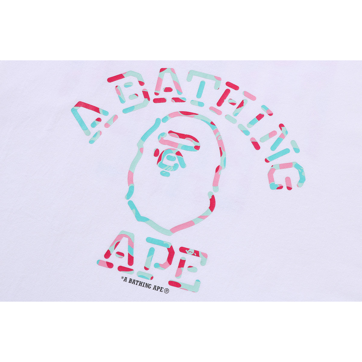 BAPE STORE MIAMI NEON SIGN COLLEGE TEE MENS