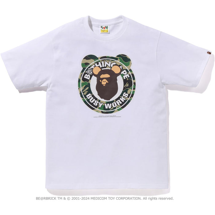 BAPE X MEDICOM TOY - ABC CAMO BE@R MILO ON BAPE TEE MENS