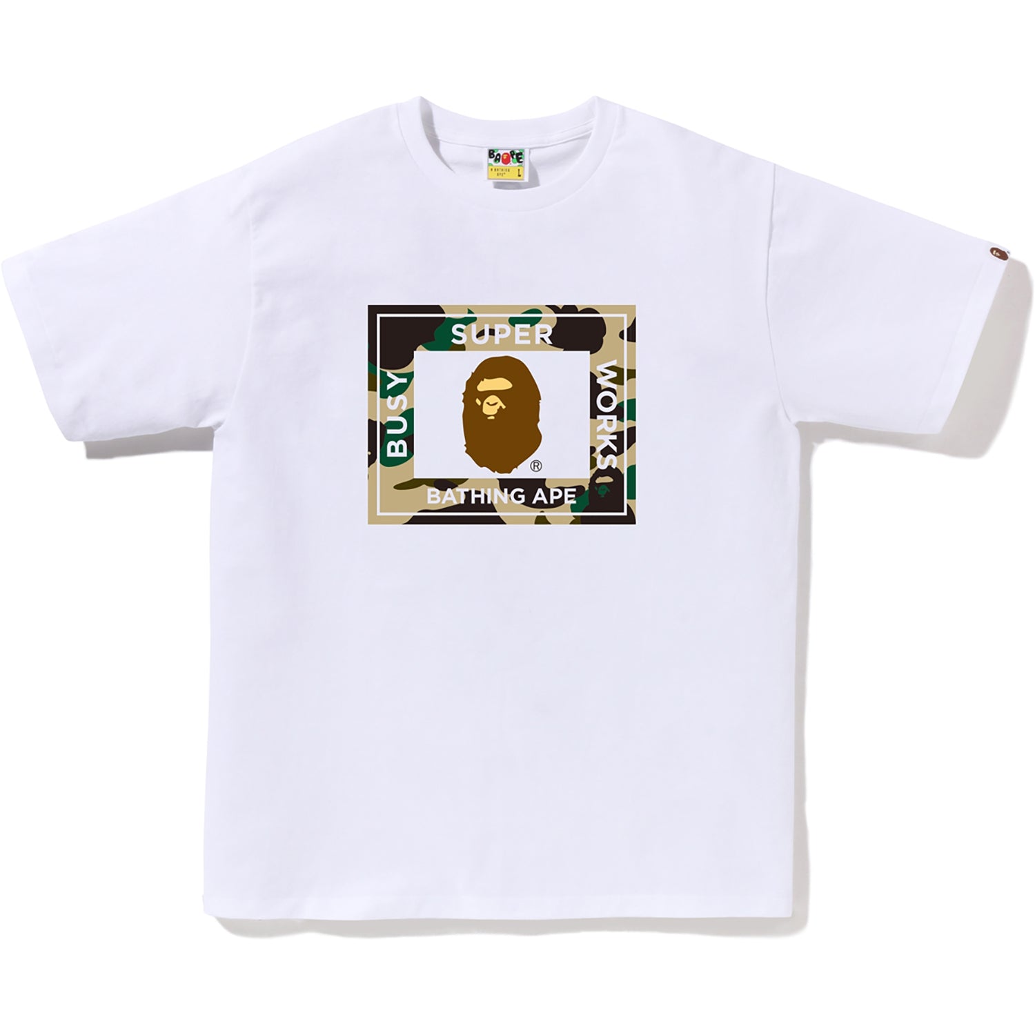 BAPE GREEN BUSY sale WORKS TEE