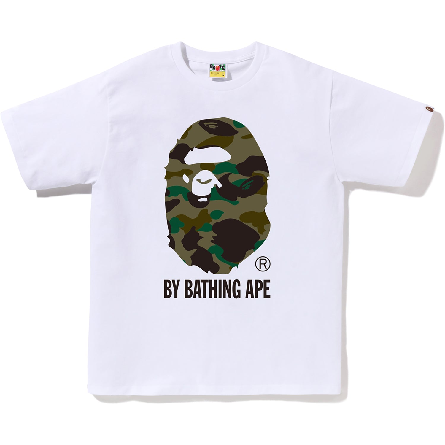 Bape T-shirt Bathing Ape Line 1st Camo NYC logo Mens XL black green New top in Bag