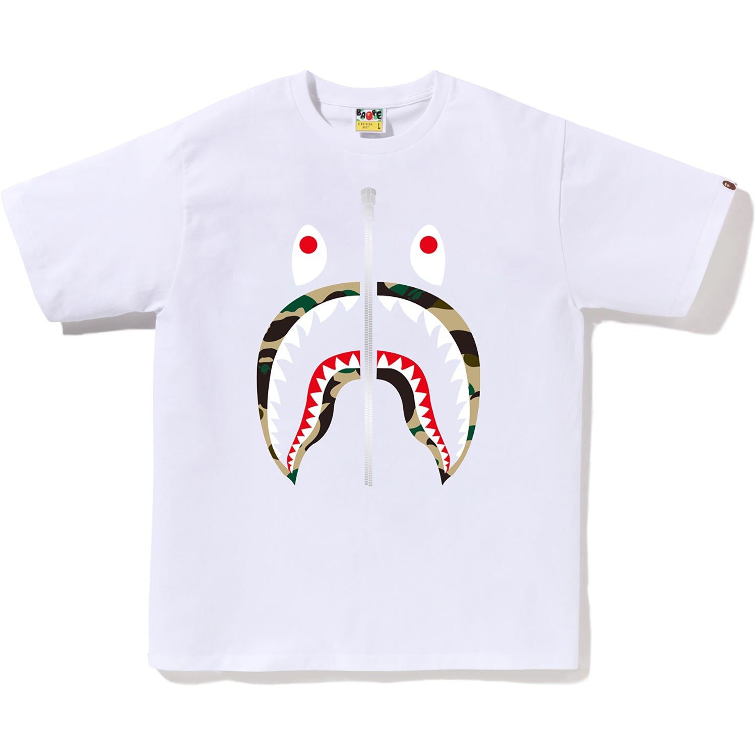 BAPE MENS 1ST CAMO SHARK TEE – us.bape.com